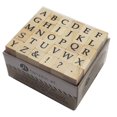 thumbnail image 2 of Hampton Art Miniature Alphabet Wood Stamp Set, 2 of 6