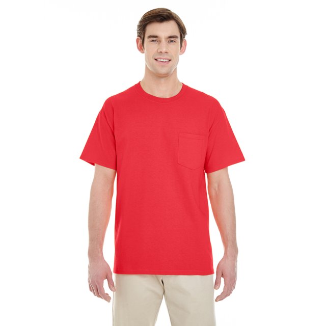 Adult Heavy Cotton 5.3 Oz. Pocket T-Shirt