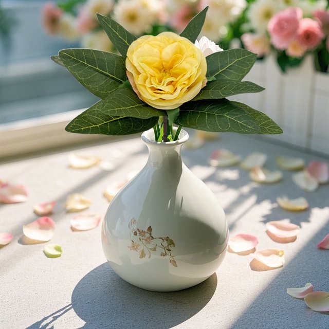 Realistic Lifesize Faux Floral Arrangement Bouquet for Home, Wedding, Durable & Customizable