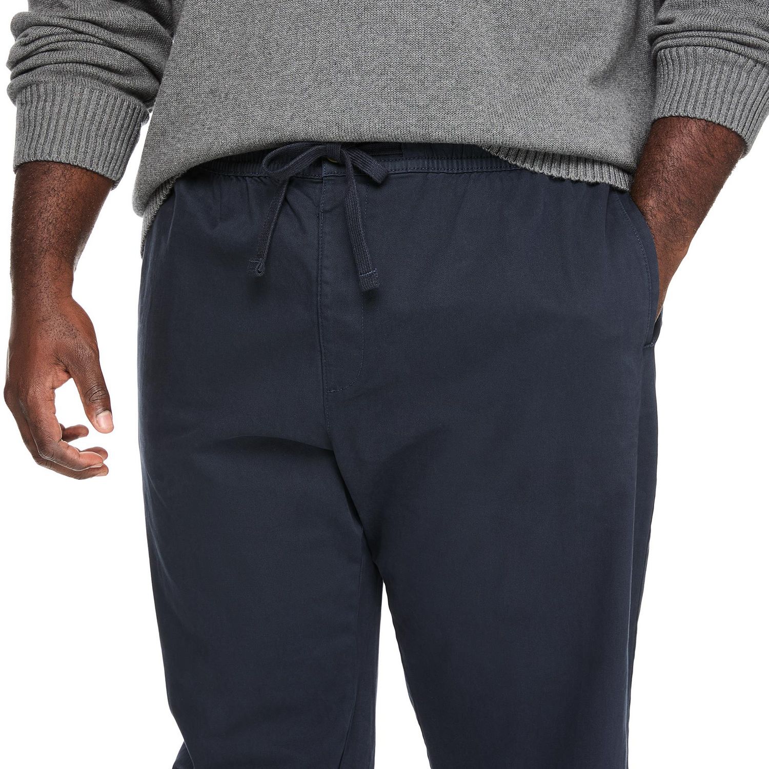 Pantalon à enfiler en twill George Plus pour hommes