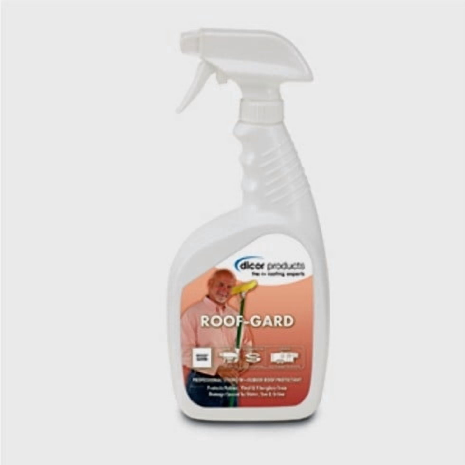 Dicor Corp. RP-RG320S Rubber Roof Protectant Roof Gard Use To Protect RV Rubber Roof From Fading/ Oxidizing/ Drying And Cracking; 32 Ounce Trigger Spray Bottle; Single; With English Language Packaging
