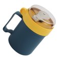 thumbnail image 4 of 1pc Cereal Cup Breakfast Cup Microwave Oven Milk Cup Portable Milk Cup for Home, 4 of 9