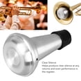 thumbnail image 3 of Trumpet Mute Trumpet Practice Mute Trumpet Mute  Mini Size Aluminum Trumpet Practice Mute With Rubber Edge Guard, 3 of 8