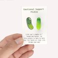 thumbnail image 1 of Riforla Cute Pickle Design Pocket Hug Card Pocket Hug Card Funny Positive Pickle with Emotional Support Card Pickle Party Decorations Graduation Pickle Greeting Card A, 1 of 5
