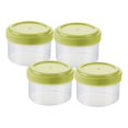 thumbnail image 4 of S SERENABLE 4Pcs Small Bottles Portable Food Storage Container Seasoning Bottles Round Green, 4 of 9