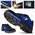 thumbnail image 5 of ATTOE Chaussures de Sécurité pour Hommes à Embout d'Acier, Bottes de Travail Anti-Perforation, Espadrilles de Randonnée et d'Escalade (Bleu 43)-0813, 5 of 5