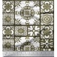 thumbnail image 1 of Soimoi Tissu Poly Georgette à Carreaux et Damas Patchwork Imprimé 1 Yard 42 Pouces de Large, 1 of 3