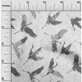 thumbnail image 2 of oneOone Velvet Light Gray Fabric Asian Japanese Bird Fabric For Sewing Printed Craft Fabric By The Yard 58 Inch Wide, 2 of 4