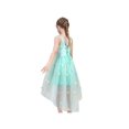 thumbnail image 4 of Flower Girls Dress Green Embroidery Hi-lo Wedding Bridesmaid Pageant 12 Years, 4 of 8