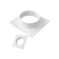 thumbnail image 2 of Air Vent Duct Connector Flange Straight Ventilation Pipe Plastic Ducting Tools 150Mm, 2 of 10