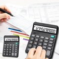 thumbnail image 2 of HHBEAUTY Premium Commercial 12-Digit Large Desktop Calculator, Voice Calculator, Battery and Solar Powered, Perfect for Home/Office Accounting Finance Use, 2 of 5