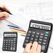 EGNMCR Home Office Furniture Voice Calculator 12 Digit Computer Office Morning Finance Accounting Student Dedicated Pla stic calculator