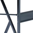 thumbnail image 2 of Pemberly Row L-Shaped Computer Desk with Black Metal Frame and Wood Finish, 2 of 7