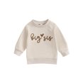 thumbnail image 1 of Faithtur Ensemble Assorti de Sœurs Body Imprimé Lettre Manches Longues Col Rond Chandail en Molleton Vêtements d'Automne pour Tout-Petits, 1 of 9
