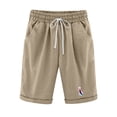 thumbnail image 1 of Birdeem Womens Fashionable Feather Printed Capris Drawstring Shorts, 1 of 6