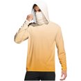 thumbnail image 2 of Pisexur Sun Protection Clothing Men UPF 50 Long Sleeve Shirt Men Printing Summer Sunscreen Is Breathable Long Sleeve With A Mask Hooded Blouse Yellow,2XL, 2 of 7