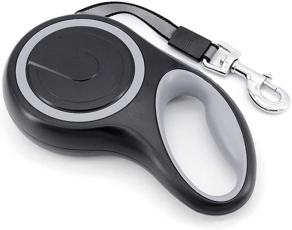 8M Long Retractable Dog Leash, High-End Pet Lead Automatic Extendable Dog Training Leash Up To 50Kg (Gray)