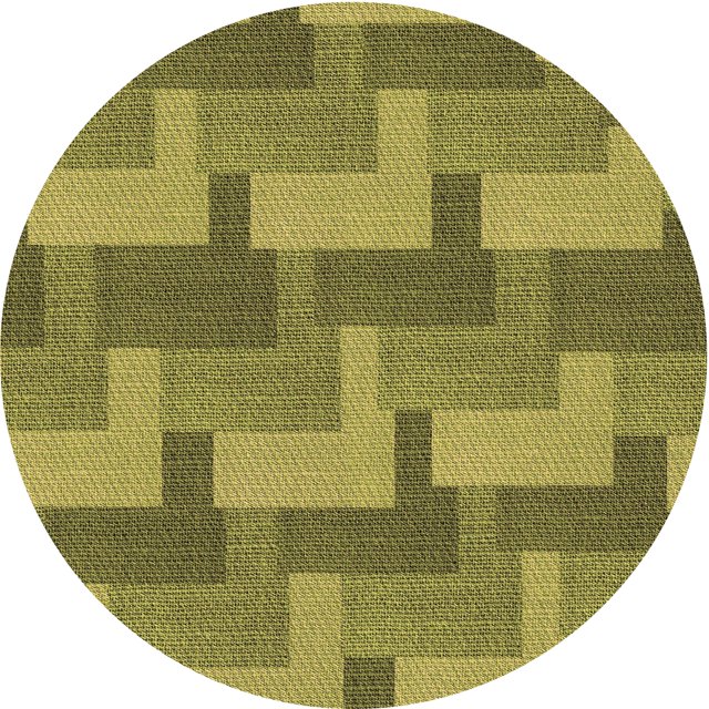 Ahgly Tapis d'Intérieur Lavable en Machine Carré Transitionnel Chêne Brun, 3 Pieds Carré