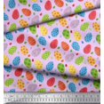 thumbnail image 2 of Soimoi Polyester Crepe Fabric Egg Easter Print Sewing Fabric Yard 42 Inch Wide, 2 of 3