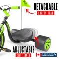 thumbnail image 4 of Madd Gear Drift Trike - Black/Green, 4 of 10
