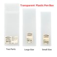 thumbnail image 2 of Japan Transparent Mujis Plastic Pens Box for School Pencil Case Extra Large Kawaii Pen Box Pencil Bag Stationery Two Parts, 2 of 4