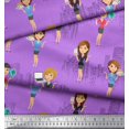 thumbnail image 3 of Soimoi polyester Crepe Fabric Business Girl Printed Craft Fabric by the Yard 42 Inch Wide, 3 of 3