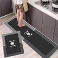thumbnail image 1 of Bdday Ensemble de Tapis de Cuisine Coussin en Algue Tapis Confortable pour Rester Debout Tapis de Bureau pour Bureau Buanderie Étanche et Ergonomique, 1 of 7