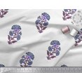 thumbnail image 2 of Soimoi Silk Fabric Leaves & Floral Block Decor Fabric Printed Yard 42 Inch Wide, 2 of 3