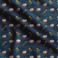 thumbnail image 1 of Soimoi Musical Instruments Print,Cotton Poplin, Sewing Fabric Sold by The Yard 42 Inch Wide,Sewing Craft Quilting/Quilt Making Fabric, Navy Blue, 1 of 5