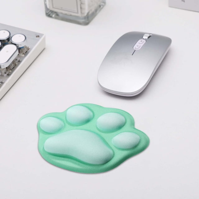 Small Cats Paw Mouse Pad With Wrist Support Cushion Soft Silicon WristRest Mousepad Ergonomic Computer Mouse Pads