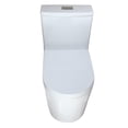 thumbnail image 2 of WinZo WZ5089 Compact One Piece Toilet, Dual Flush Small Modern Bathroom 12" Rough-in with Short Round Bowl White, 2 of 6