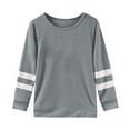 thumbnail image 1 of PMVFHDE Hauts d'Été pour Fille Hauts d'Été pour Fille T-Shirts d'Été pour Fille 2025 T-Shirts pour Fille Tunique T-Shirt pour Fille T-Shirt à Manches Longues pour Filles Haut à Col Rond pour Enfants T-Shirt pour Filles Gris, 3-4 Ans, 1 of 5