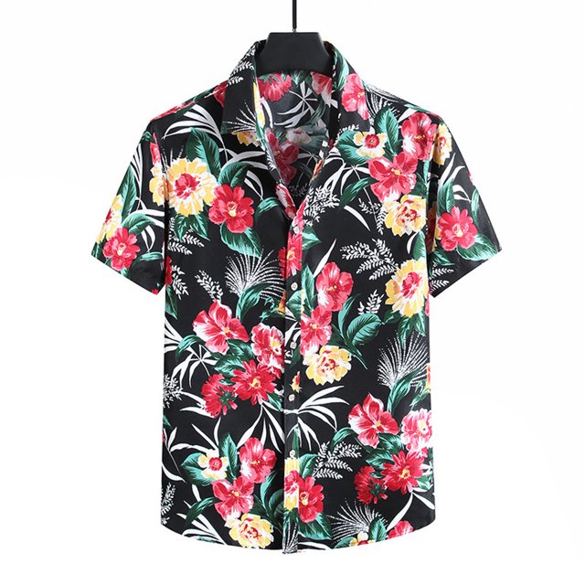 Chemises pour Hommes Chemise Popeline Imprimée à Manches Courtes pour Homme Grande Taille