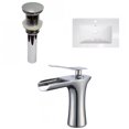 thumbnail image 1 of American Imaginations 24-in. W 1 Hole Ceramic Top Set In White Color - Overflow Drain Incl. AI-33235, 1 of 9