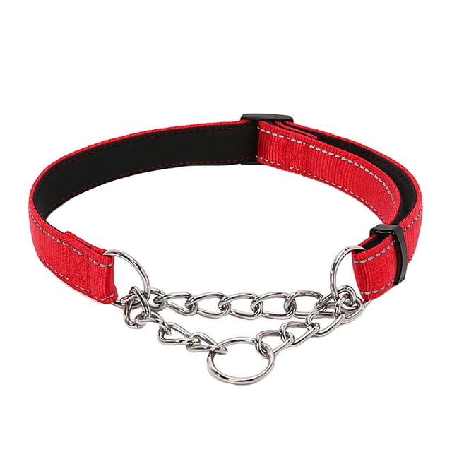 Pet Collars Nylon Reflective Training Dog Necklace P Chain for and Comfort in Outdoor Activities