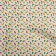 thumbnail image 1 of oneOone Rayon Light Yellow Fabric Colorful Dinosaur Cartoon Sewing Material Print Fabric By The Yard 56 Inch Wide, 1 of 5