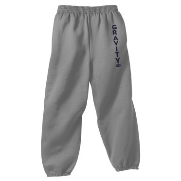 Gravity Outdoor Pantalon de Survêtement en Molleton pour Jeunes - Athlétique Gris Chiné - Très Grand