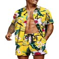 thumbnail image 1 of Stylish Matching Set  Men‘s Printed Shirt and Shorts for Hawaii, 1 of 9