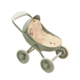 thumbnail image 2 of Siruishop Poussette Miniature Jouet Simulation Mobilier de Maison de Poupée pour Bébé Cadeau d'Anniversaire Vert, 2 of 8
