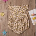 thumbnail image 2 of Gupgi 0-24 M Baby Girl Summer Romper Floral Ruffle Sleeve Jumpsuit, 2 of 5