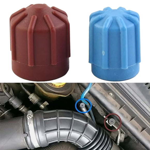 2pcs Car AC Valve Cap Maintenance Parts Valve Cap Sets M8, M9, M10 Valve Dust Cover Cap Air Conditioning Valve Core Set