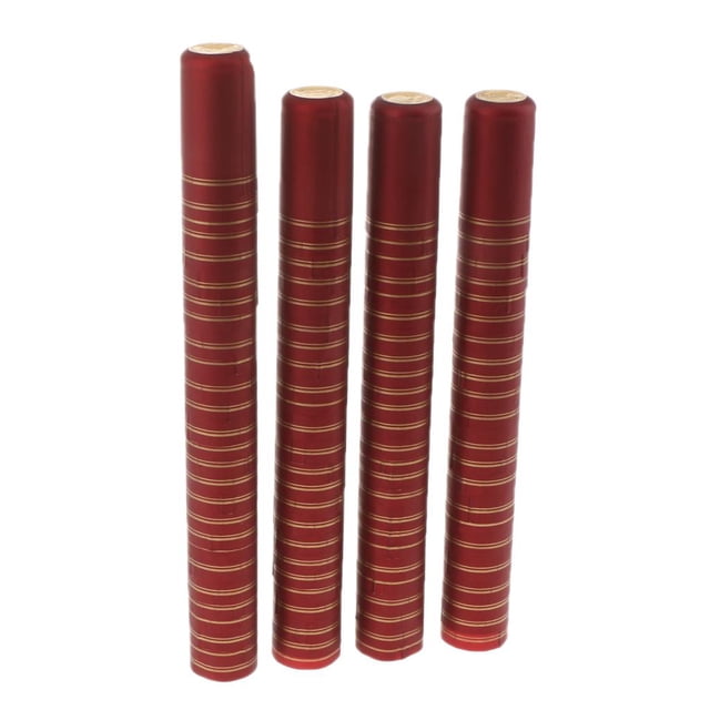 Manchons de Rétrécissement en PVC, 100 Unités, Manchons de Rétrécissement Parfaits pour Bouteilles à la Maison, 32 mm - Bourgogne ( Bandes ) 60 mm de Haut