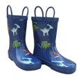 thumbnail image 1 of Foxfire FOX-600-65-13 Childrens Blue Dinosaurs Rain Boot - Size 13, 1 of 1
