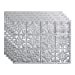 thumbnail image 3 of FASÃ„DE Traditional Style/Pattern 1 Decorative Vinyl 18in x 24in Backsplash Panel in Brushed Aluminum (5 Pack), 3 of 15