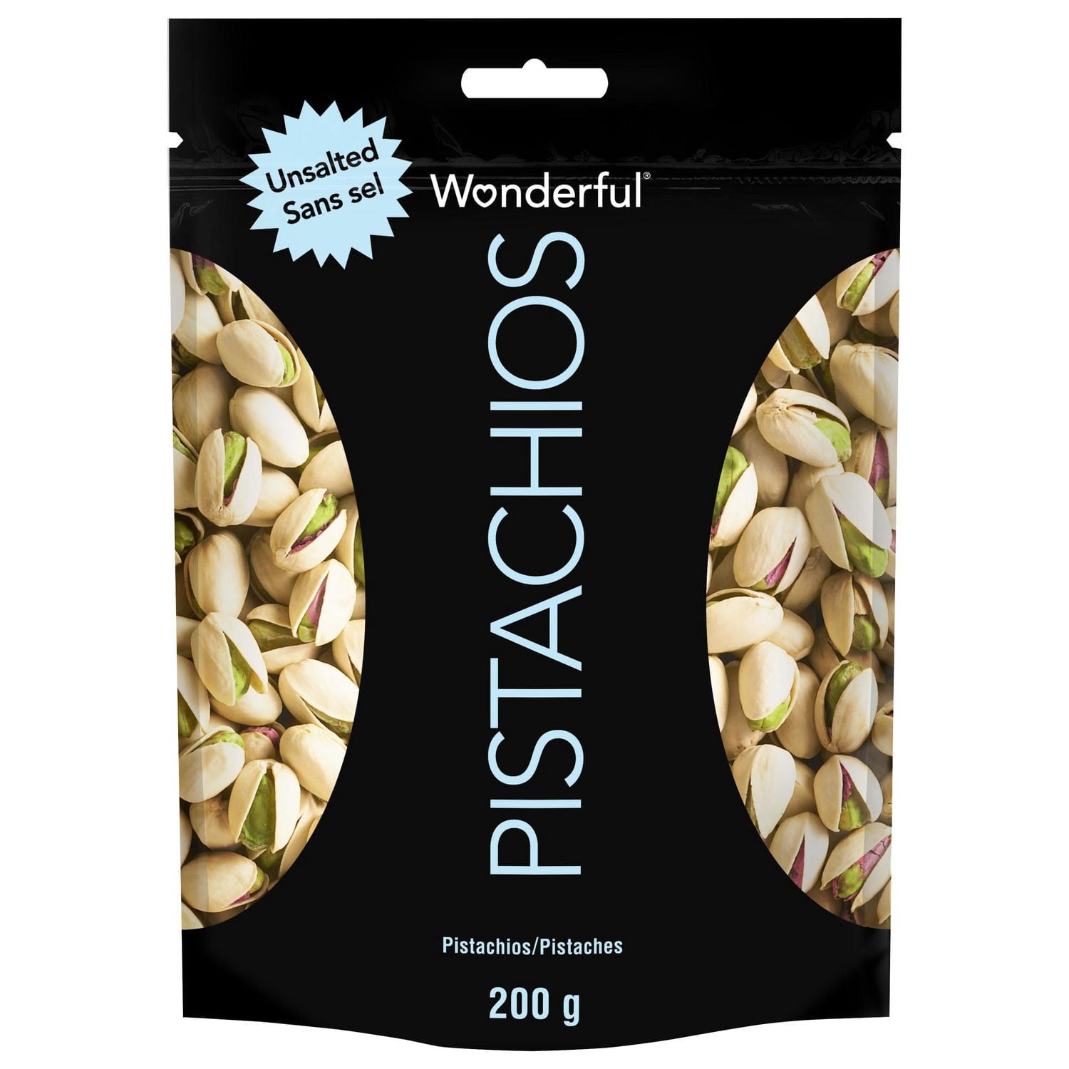 Pistaches rôties non-salées de Wonderful, 200g