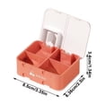 thumbnail image 3 of Btomtd Séparateur Rectangulaire en Plastique pour Boîtes de Séparation, Rouge, 3 of 6