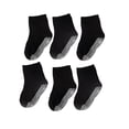 thumbnail image 3 of 6 Pieces Kids Stockings Socks with Nice Elasticity Comfortable Wearing Simple Style Good Craftsmanship Hose Keep Crawing medium black 8-10, 3 of 6