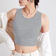 thumbnail image 2 of SwiftWear Womens U Back Sports Shaping Bras Padded High Neck Crop Workout Cotton Tank Tops, 2 of 7