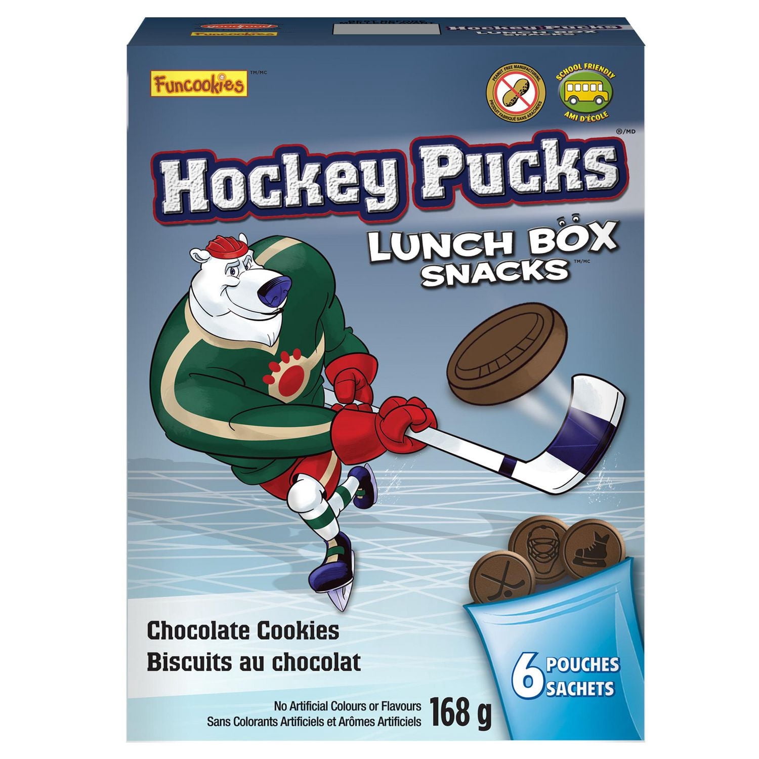Hockey Pucks Lunch Box Snacks Funcookies