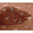 thumbnail image 3 of oneOone Viscose Chiffon Fabric Bird Ikat Print Fabric BTY 42 Inch Wide, 3 of 3